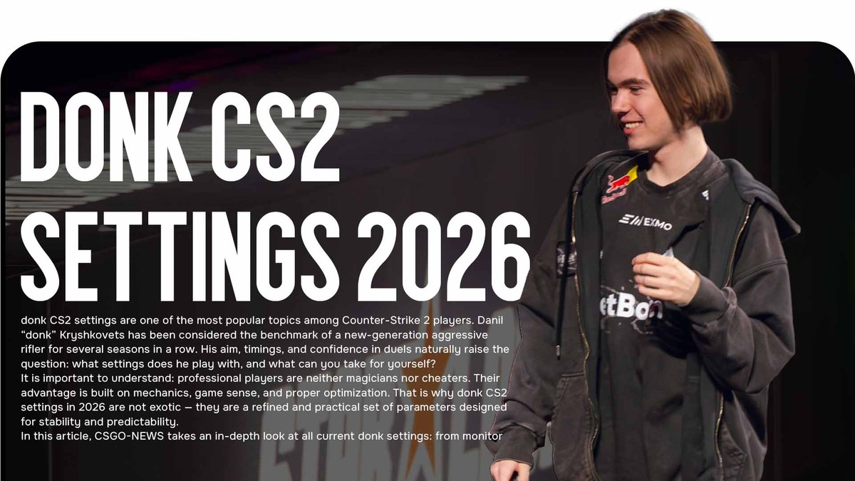 Donk, jogador da Team Spirit, durante o IEM Cologne Major 2026